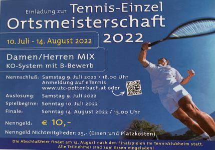 Ortsmeisterschaft Einzel 2022 - Anmeldung ab sofort möglich